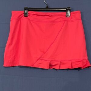 Soybu Red Athletic Skort with Pleated Hem NWOT
